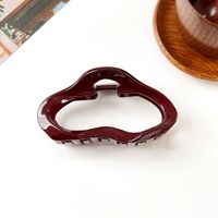 Women's Chinoiserie Solid Color Plastic Hair Claws sku image 4