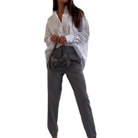 Täglich Frau Elegant Klassischer Stil Einfarbig Polyester Hosen-sets Hosen-sets main image 3