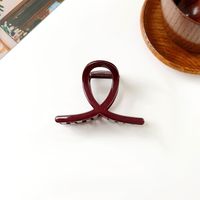 Women's Chinoiserie Solid Color Plastic Hair Claws sku image 1