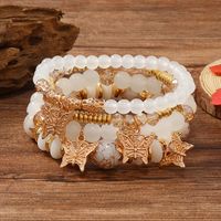 Casual Retro Butterfly Arylic Alloy Rope Gem Pearl Beads Unisex Drawstring Bracelets main image 6