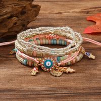 Casual Retro Butterfly Arylic Alloy Rope Gem Pearl Beads Unisex Drawstring Bracelets main image 10