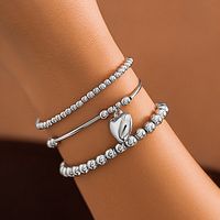Retro Exaggerated Classic Style Round Heart Shape Ccb Copper Irregular Charm Thick Bracelets main image 1