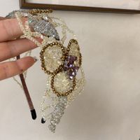 Women's Sweet Geometric Artificial Crystal Beaded Hair Band sku image 1