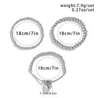 Retro Exaggerated Classic Style Round Heart Shape Ccb Copper Irregular Charm Thick Bracelets main image 2