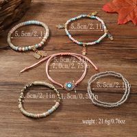 Casual Retro Butterfly Arylic Alloy Rope Gem Pearl Beads Unisex Drawstring Bracelets sku image 1
