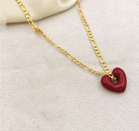 Sweet Simple Style Heart Shape Copper Brass Drip Glazed Plating Bracelets Earrings Necklace sku image 5