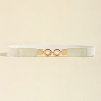 Elegant Geometric Alloy Elastic Band Women's Woven Belts sku image 1