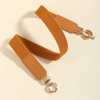 Elegant Geometric Alloy Elastic Band Women's Woven Belts main image 9