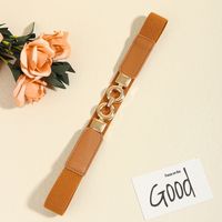 Elegant Geometric Alloy Elastic Band Women's Woven Belts main image 10