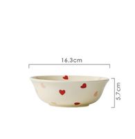 Cute Heart Ceramics Plate Tableware Mug 1 Piece sku image 2