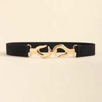 Ig Style Hand Alloy Elastic Band Women's Woven Belts main image 1