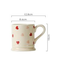 Cute Heart Ceramics Plate Tableware Mug 1 Piece sku image 5