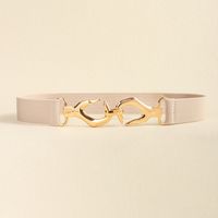 Ig Style Hand Alloy Elastic Band Women's Woven Belts sku image 3