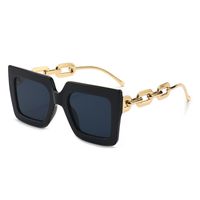 Retro Sweet Solid Color Ac Square Full Frame Women's Sunglasses sku image 1