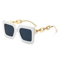 Retro Sweet Solid Color Ac Square Full Frame Women's Sunglasses sku image 5