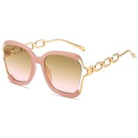 Elegant Solid Color Pc Square Half Frame Women's Sunglasses sku image 6