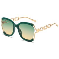 Elegant Solid Color Pc Square Half Frame Women's Sunglasses sku image 4