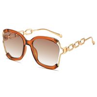 Elegant Solid Color Pc Square Half Frame Women's Sunglasses sku image 2