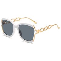 Elegant Solid Color Pc Square Half Frame Women's Sunglasses sku image 7