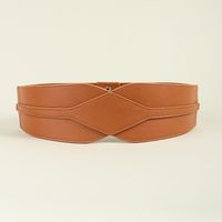 Ig Style Elegant Solid Color Pu Leather Women's Leather Belts main image 7