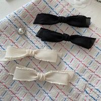 Women's Cute Solid Color Cloth Bowknot Hair Clip main image 5