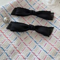 Women's Cute Solid Color Cloth Bowknot Hair Clip main image 3