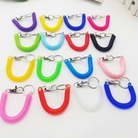 Simple Style Solid Color Plastic Unisex Keychain main image 5