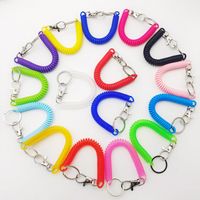 Simple Style Solid Color Plastic Unisex Keychain main image 4