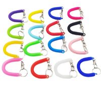 Simple Style Solid Color Plastic Unisex Keychain main image 2