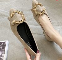 Women's Vintage Style Solid Color Point Toe Casual Shoes sku image 14