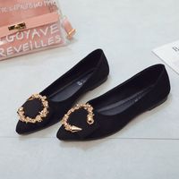 Women's Vintage Style Solid Color Point Toe Casual Shoes main image 4