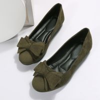 Women's Vintage Style Solid Color Round Toe Flats main image 2