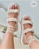 Women's Basic Solid Color Round Toe Ankle Strap Sandals main image 2