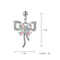 1 Piece Fashion Bow Knot Alloy Plating Inlay Zircon Women's Pendant Necklace main image 6