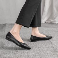 Women's Commute Solid Color Point Toe Flats main image 6