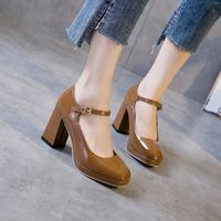 Women's Elegant Sexy Solid Color Round Toe Pumps main image 5