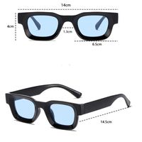 Fashion Solid Color Resin Square Full Frame Women's Sunglasses main image 4
