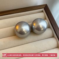 1 Pair Sweet Geometric Round Plating Imitation Pearl Drop Earrings sku image 52