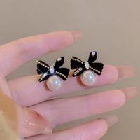 1 Pair Sweet Geometric Round Plating Imitation Pearl Drop Earrings sku image 55