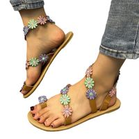 Women's Ethnic Style Floral Open Toe Thong Sandals main image 3