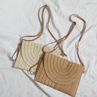 Mujeres Medio Sorbete Color Sólido Estilo Vintage Estilo Clásico Cuadrado Gire La Tapa Bolsas De Hombro main image 3