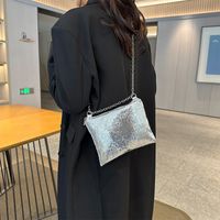 Women's Small Canvas Solid Color Vintage Style Classic Style Square Zipper Shoulder Bag main image 5