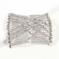 Women's Lady Flower Alloy Resin Seed Bead Insert Comb sku image 3