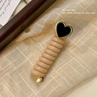Women's Original Design Heart Shape Plastic Hair Tie sku image 3