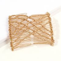 Women's Lady Flower Alloy Resin Seed Bead Insert Comb sku image 2