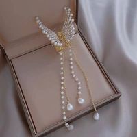 Women's Lady Butterfly Imitation Pearl Alloy Plating Inlay Rhinestones Hair Claws main image 2