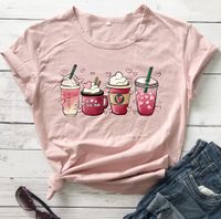 Women's T-shirt Short Sleeve T-shirts Printing Casual Preppy Style Printing main image 4