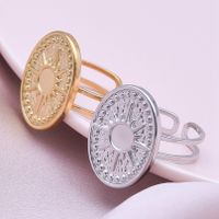 Ig Style Simple Style Geometric Stainless Steel Plating 18k Gold Plated Open Rings main image 8