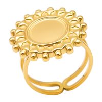Ig Style Simple Style Geometric Stainless Steel Plating 18k Gold Plated Open Rings main image 7