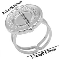 Ig Style Simple Style Geometric Stainless Steel Plating 18k Gold Plated Open Rings sku image 7